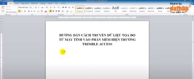Truyen du lieu tu may tinh vao bo dieu khien