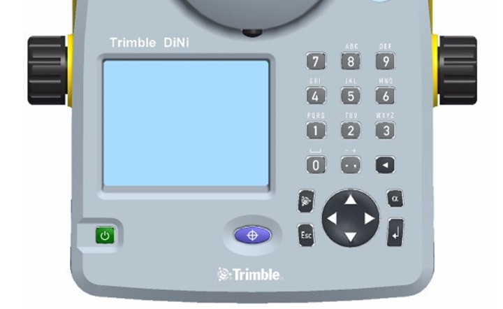 Màn hình và bàn phím của Trimble Dini
