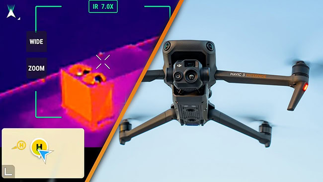 Trang bị camera nhiệt, Mavic 3T phù hợp cho các ứng dụng tìm kiếm, cứu nạn.