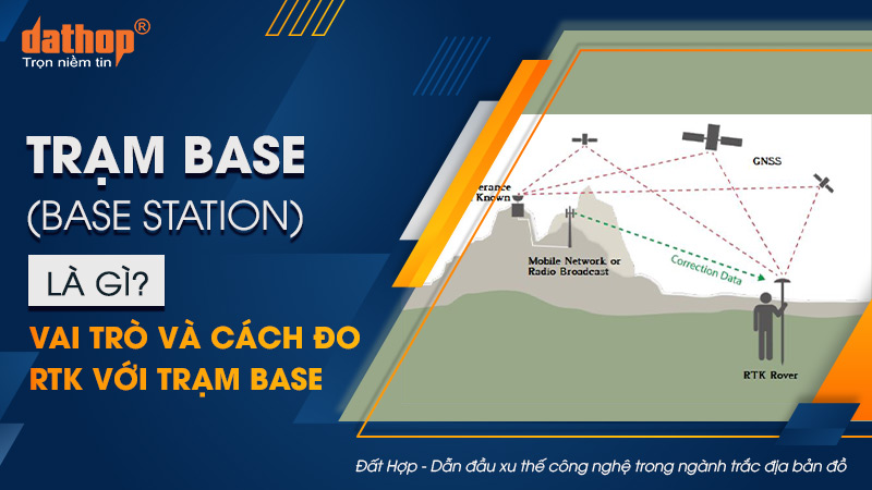 Trạm Base (Base Station) là gì? Vai trò và cách đo RTK với trạm Base