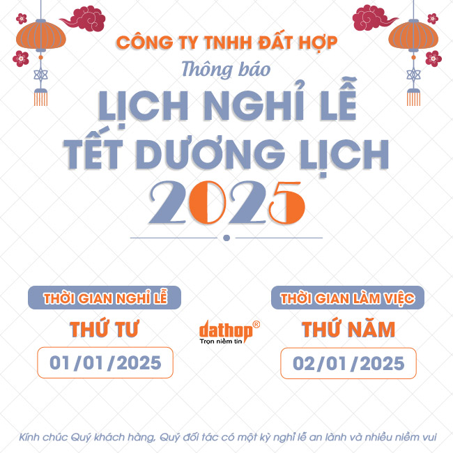 Thông báo nghỉ Tết Dương Lịch 2025 - Đất Hợp