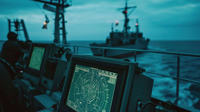 Radar biển là một hệ thống quan sát điện tử dùng sóng vô tuyến để phát hiện và theo dõi các mục tiêu trên biển. Radar biển là một hệ thống quan sát điện tử dùng sóng vô tuyến để phát hiện và theo dõi các mục tiêu trên biển.