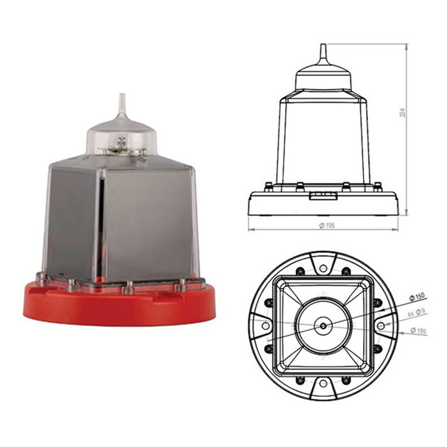 Đèn báo hiệu hàng hải GISMAN GSC3 Đèn báo hiệu hàng hải GISMAN GSC3